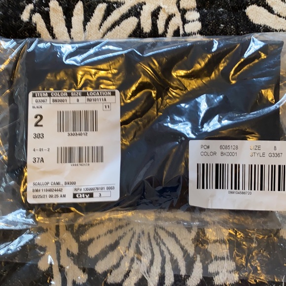 NWT black J.Crew Factory sz 8 racerback camisole - Picture 4 of 7